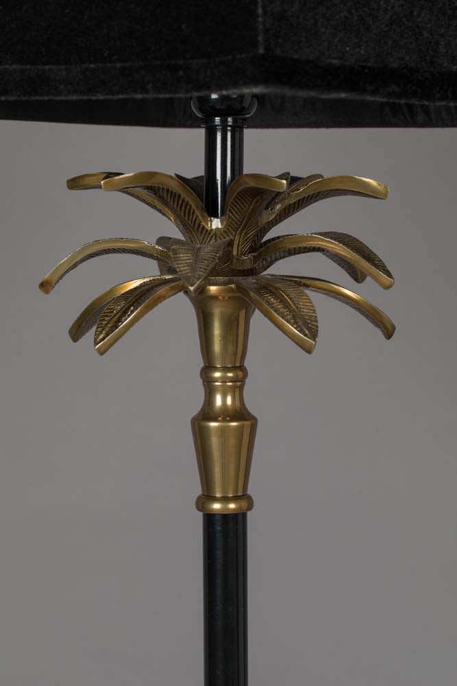 Cresta Stehlampe E27 Schwarz / Gold - Voelpe