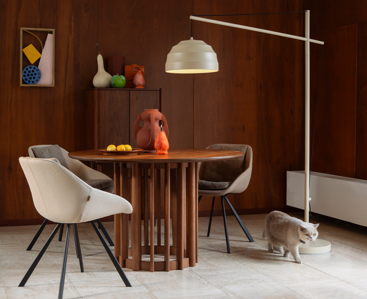 Liwa Stehleuchte Beige