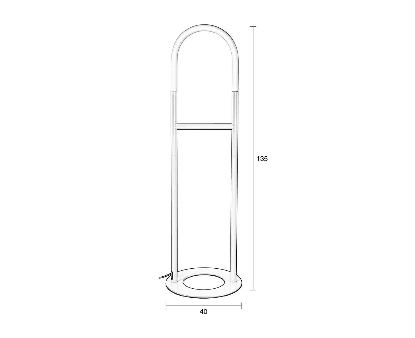 Arch Stehlampe dimmbar Beige