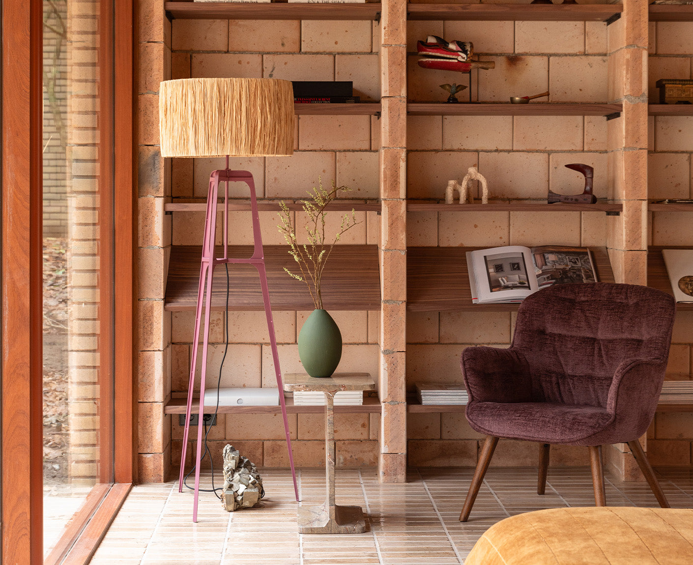 Afra Stehlampe Raffia
