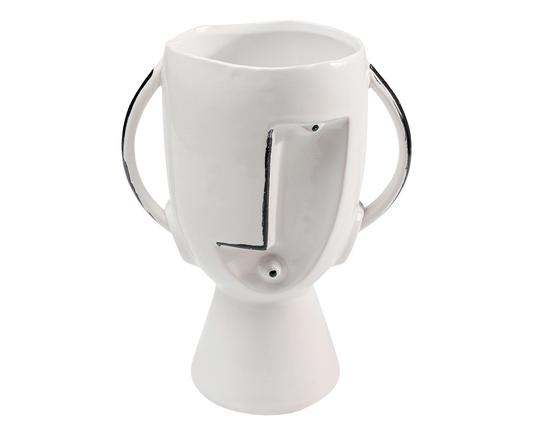 Vase Blumenvase Dekoschale Dekovase Face Pot 30 cm