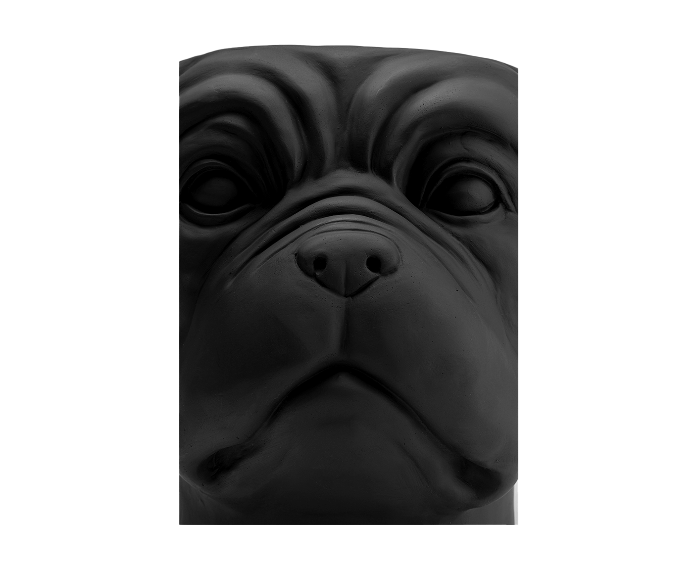 Übertopf Blumentopf Dekotopf Bulldog Schwarz