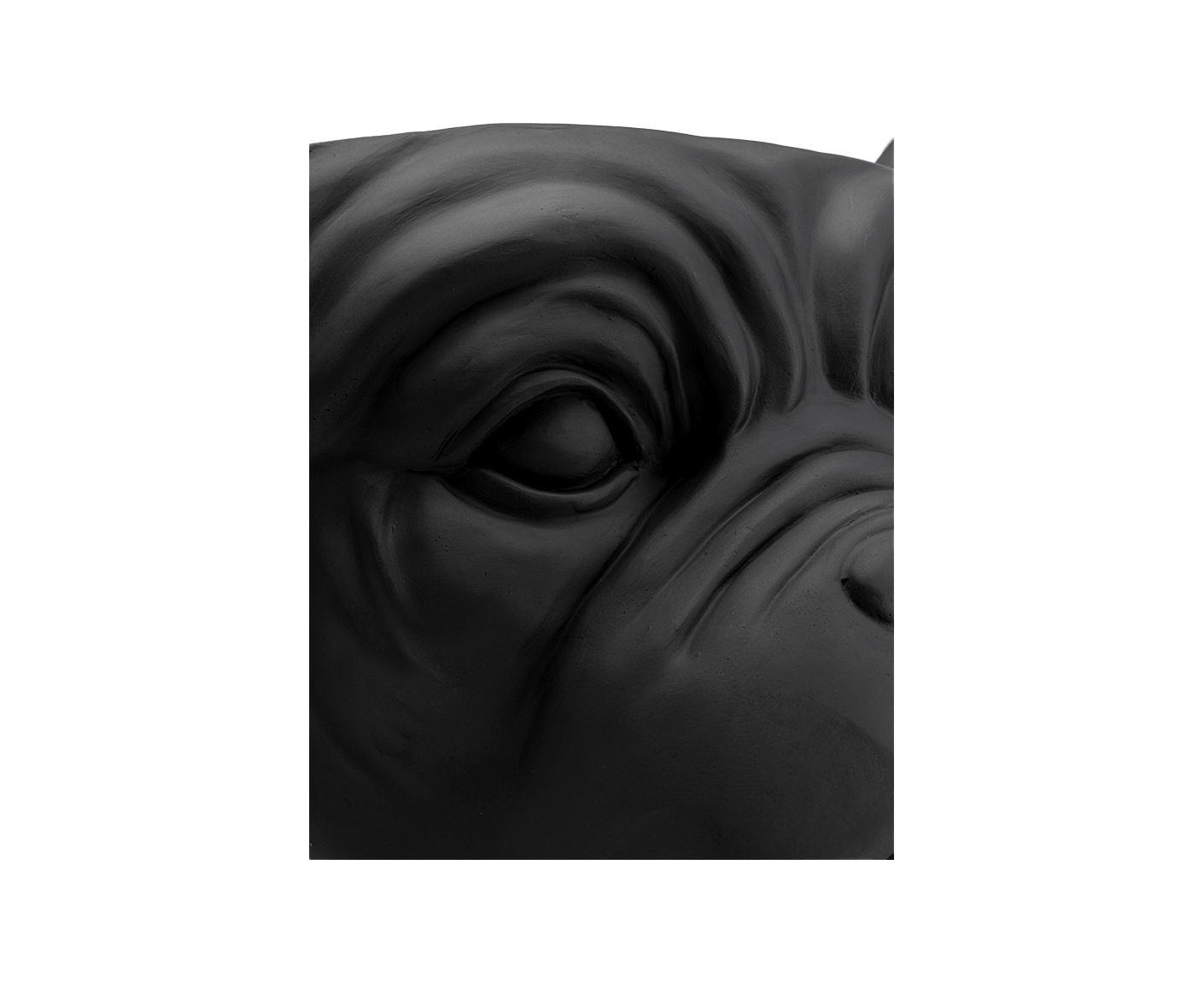 Übertopf Blumentopf Dekotopf Bulldog Schwarz