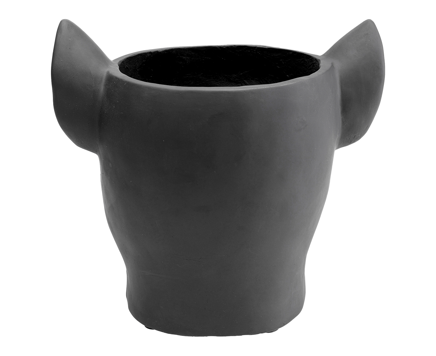 Übertopf Blumentopf Dekotopf Bulldog Schwarz
