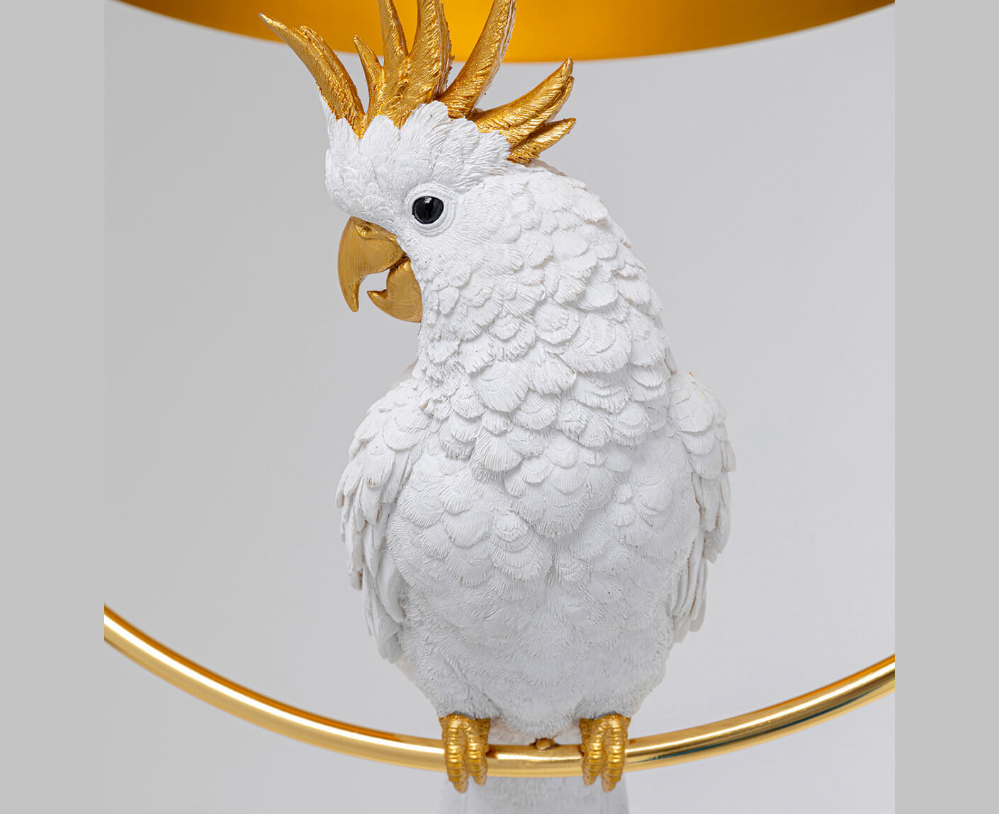 Hängelampe Hängeleuchte Deckenlampe Animal Cockatoo Gold