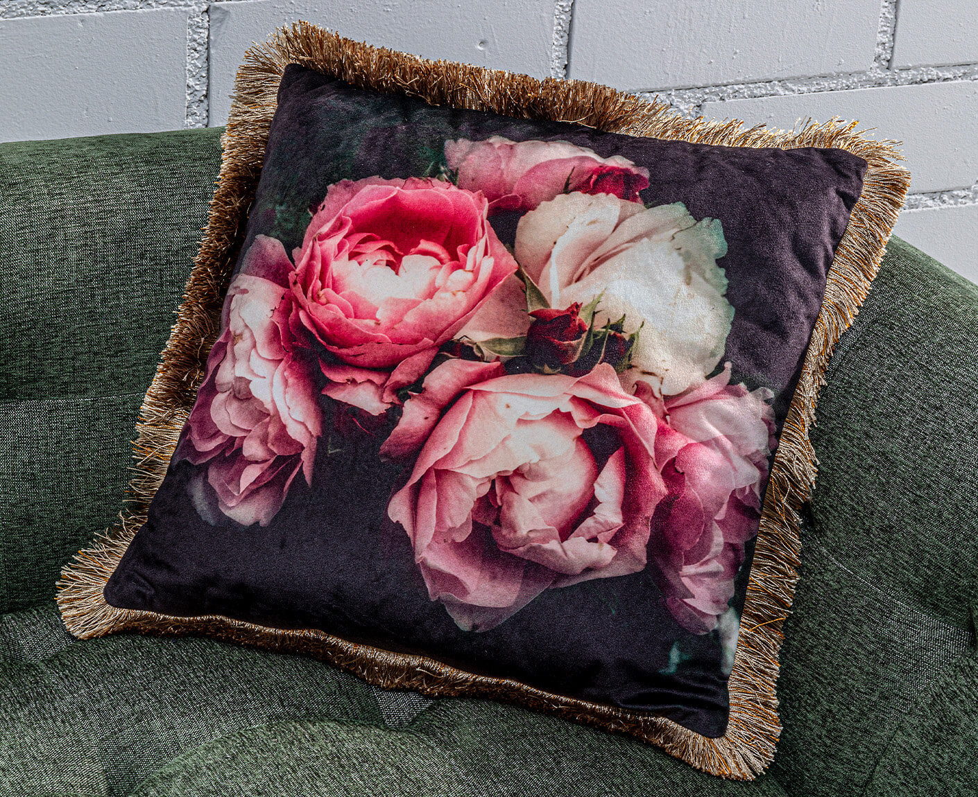 Kissenbezug mit Füllung Blush Roses 45x45cm