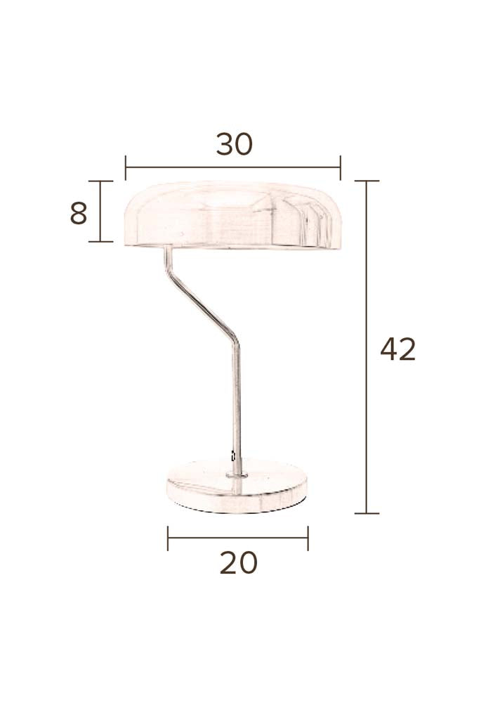 Eclipse 2-er Set Tischlampen Messing - Voelpe