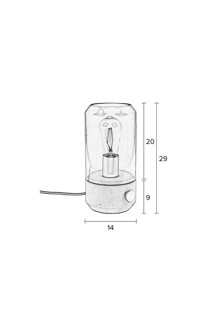 Kato Tischlampe Weiß - Voelpe