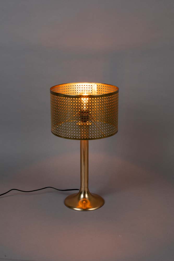 Barun Tischlampe E27 Gold - Voelpe