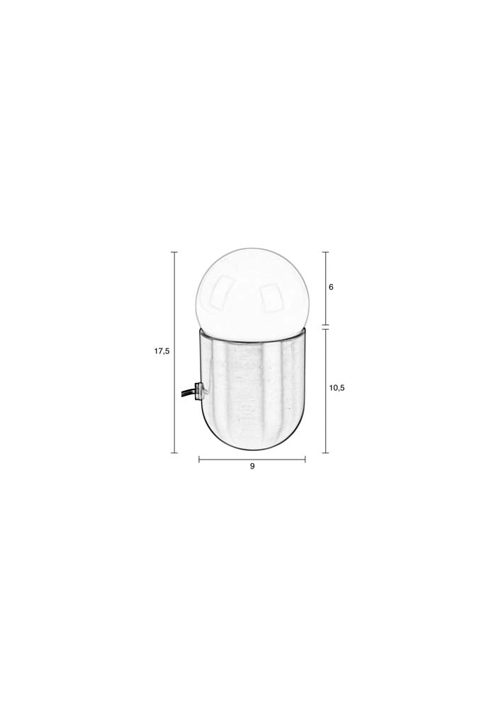 Tischleuchten GIO 6-er Set inkl. Dimmer LED Chrom - Voelpe