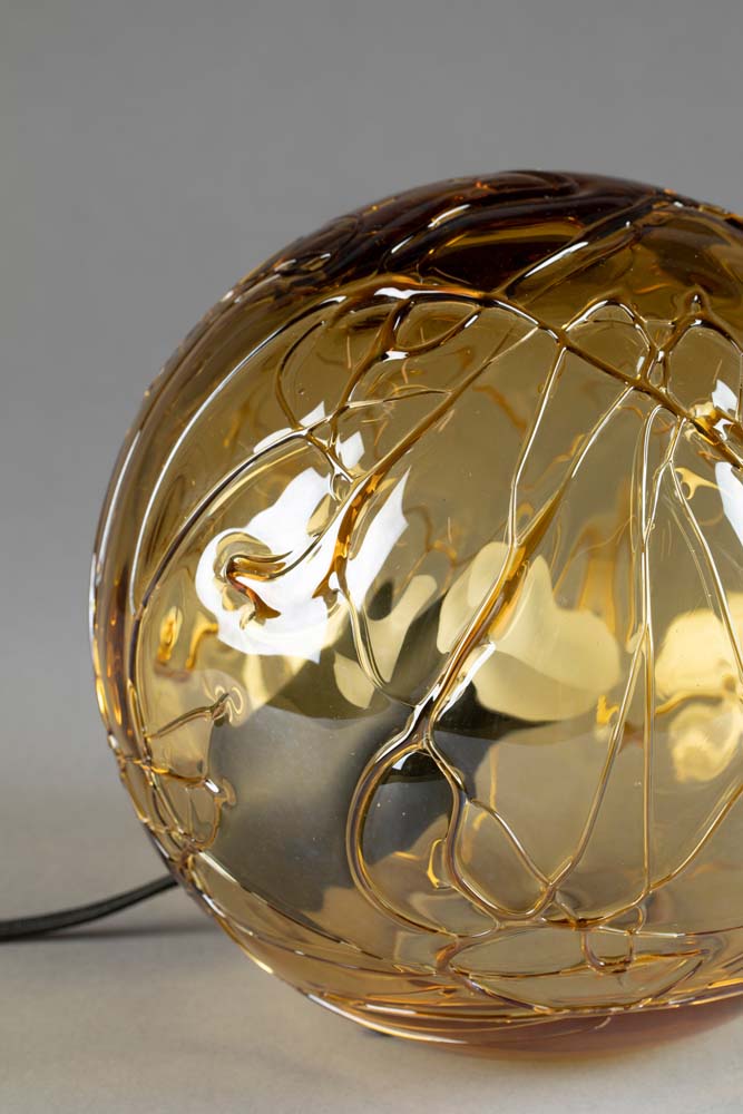 Lune Tischlampe GU10 Ø25cm Bernstein