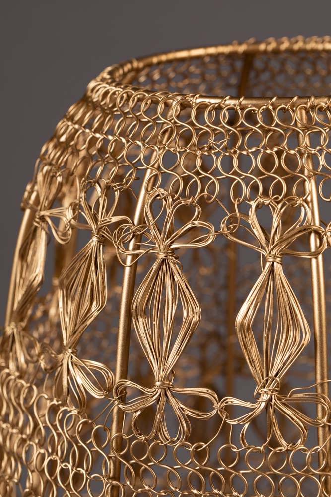 Filo Tischlampe 18x18cm E27 Gold - Voelpe