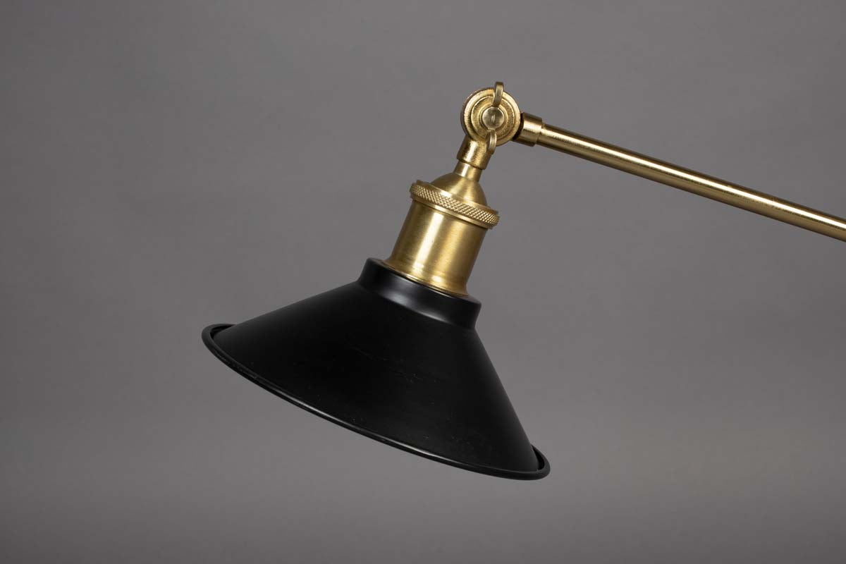 Penelope Tischlampe E27 Schwarz / Gold - Voelpe