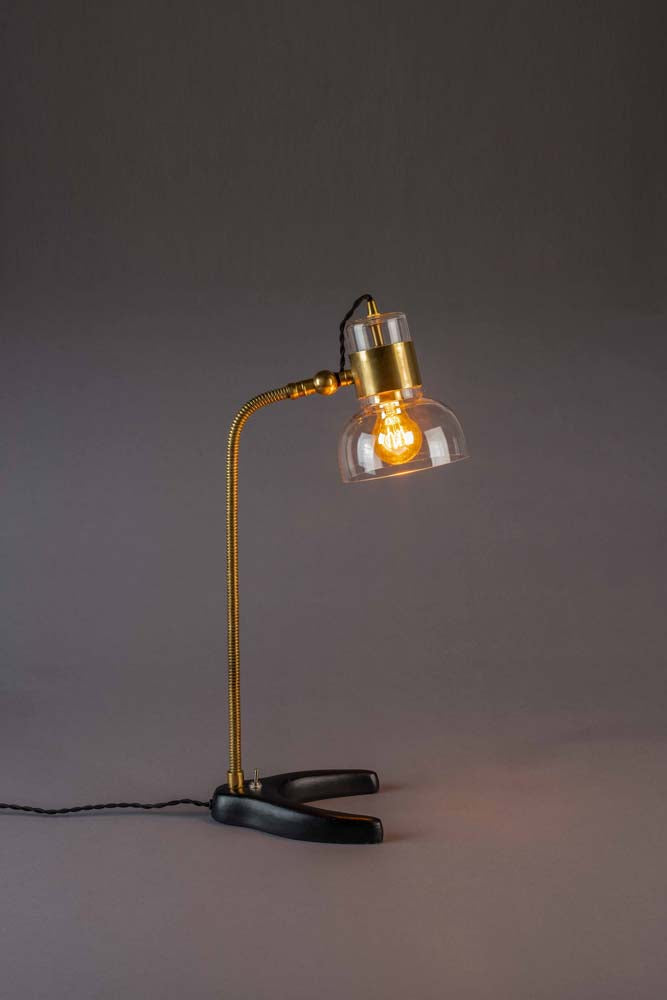 Neville Tischlampe E27 Gold / Schwarz - Voelpe