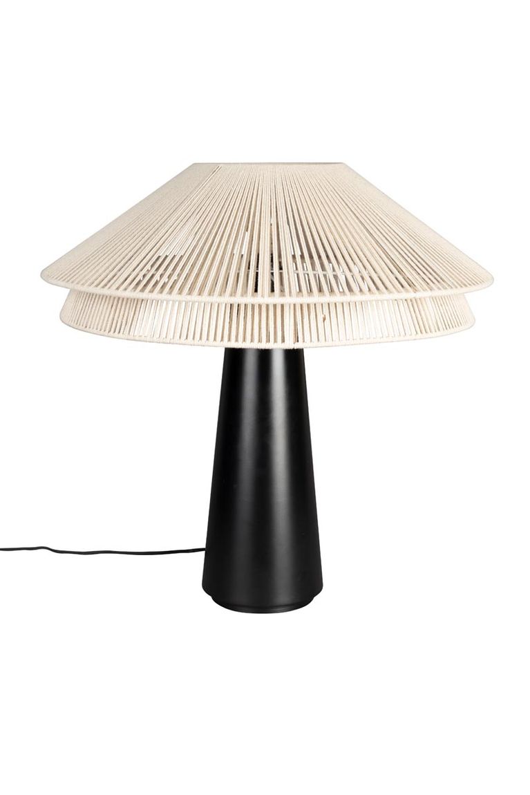 Elon Tischlampe Beige / Schwarz