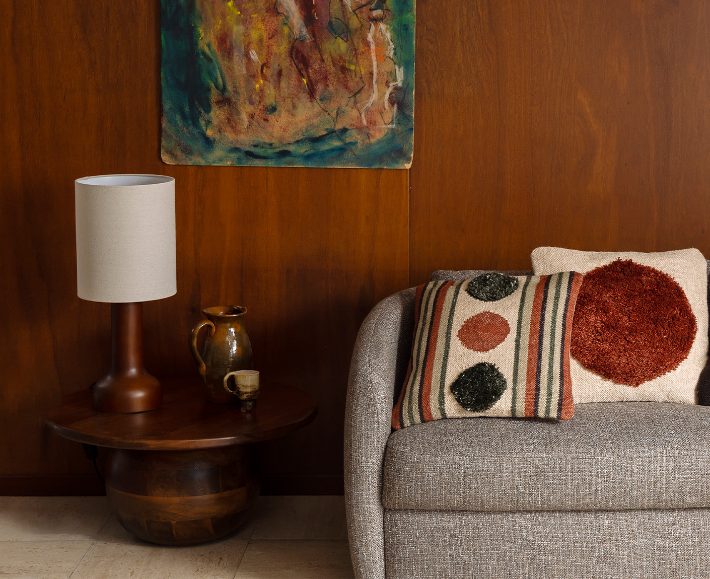 Jones Tischleuchte Beige