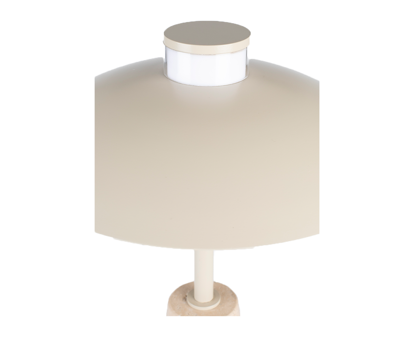 Cole Tischlampe dimmbar Beton / Beige-Travertin