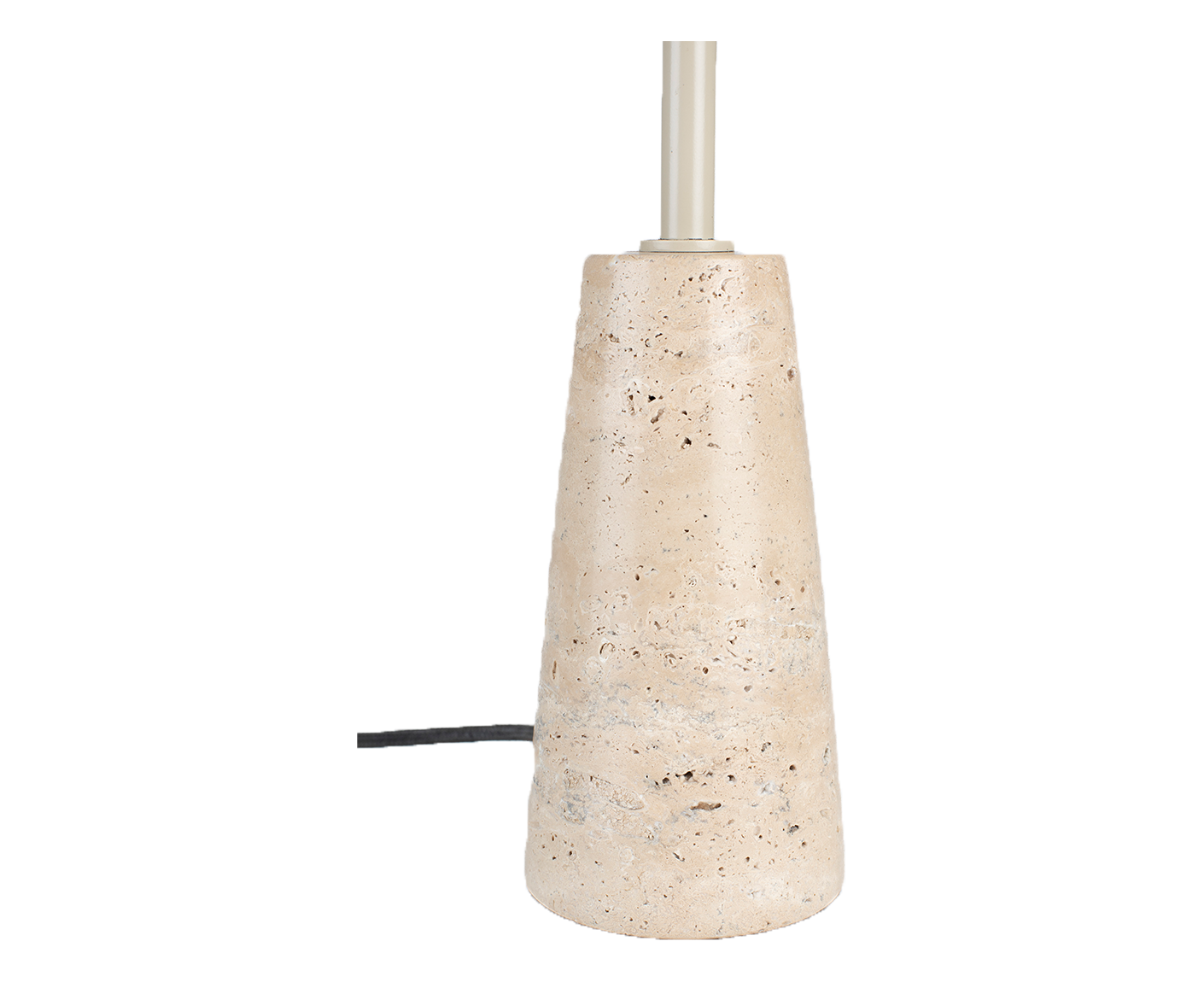 Cole Tischlampe dimmbar Beton / Beige-Travertin