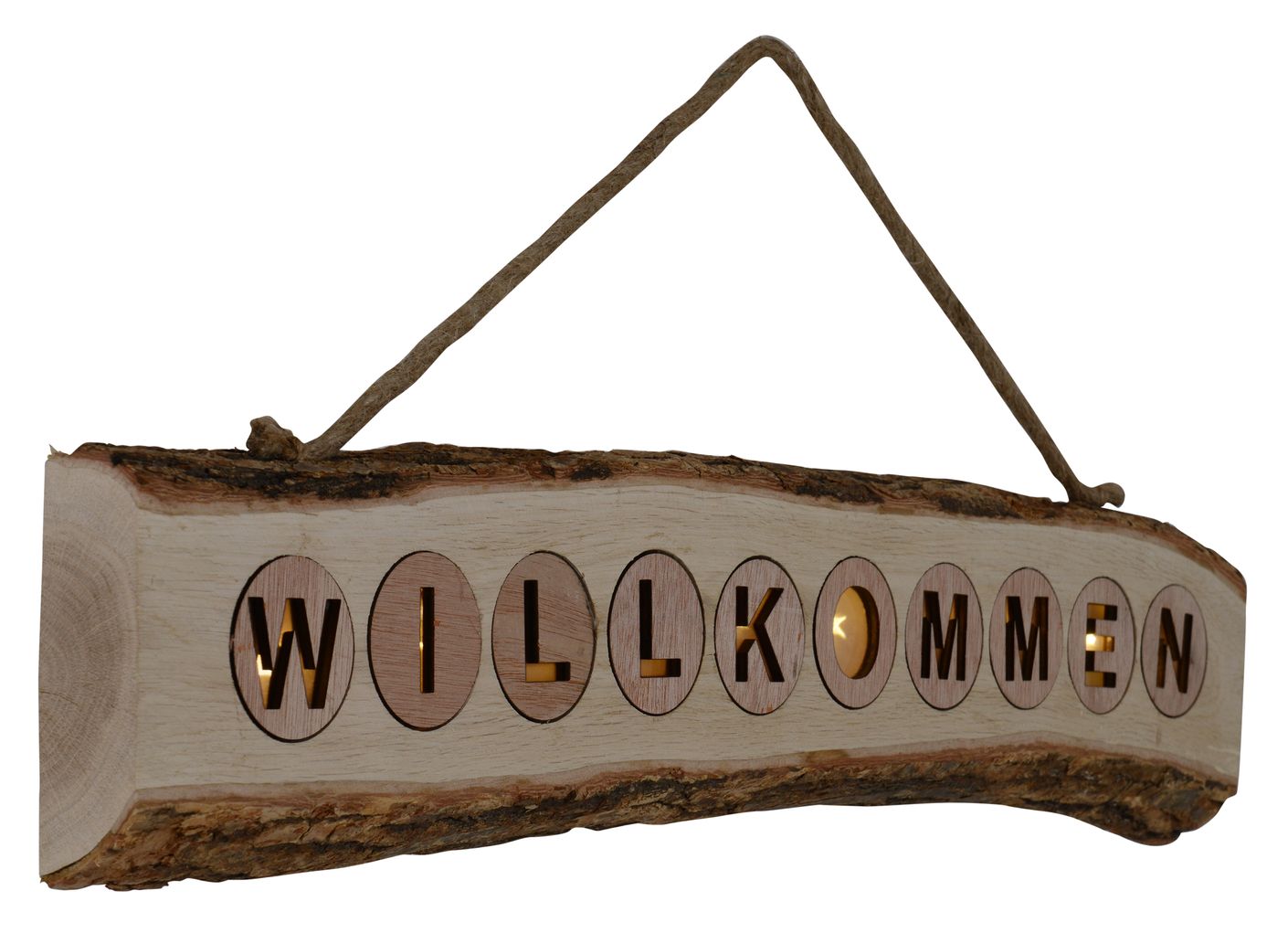 Willkommen Deko LED Natur - Voelpe