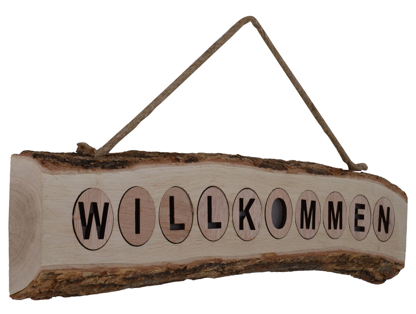 Willkommen Deko LED Natur - Voelpe