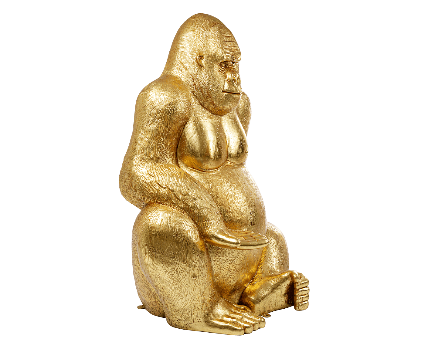 Deko Figur Gorilla Gold XL 180 cm