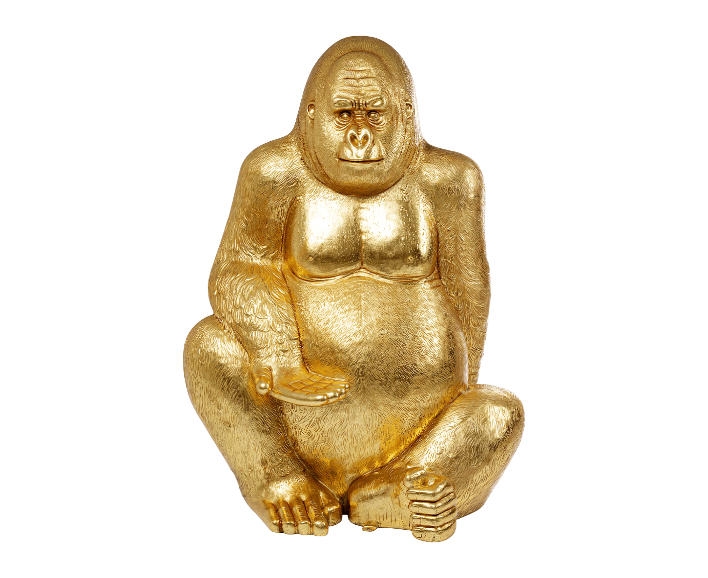 Deko Figur Gorilla Gold XL 180 cm