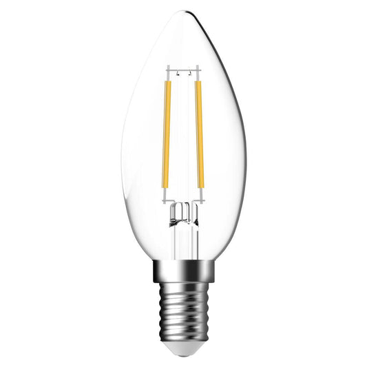 Glühbirne C35 E14 806lm C Transparent 2700K 6,3 Watt - Voelpe