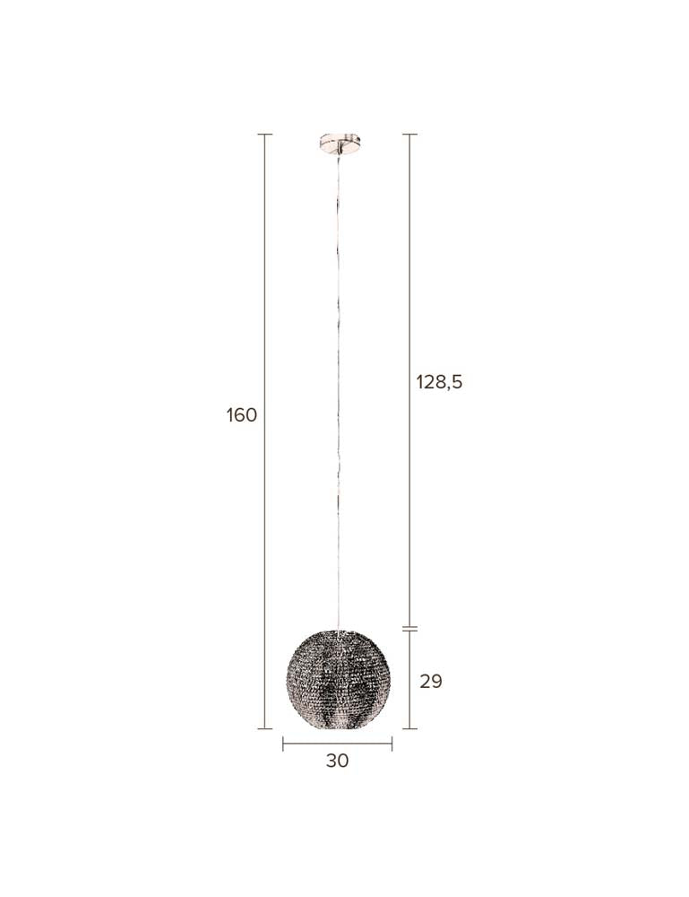 Cooper Hängelampe Ø 30 cm Kupfer - Voelpe