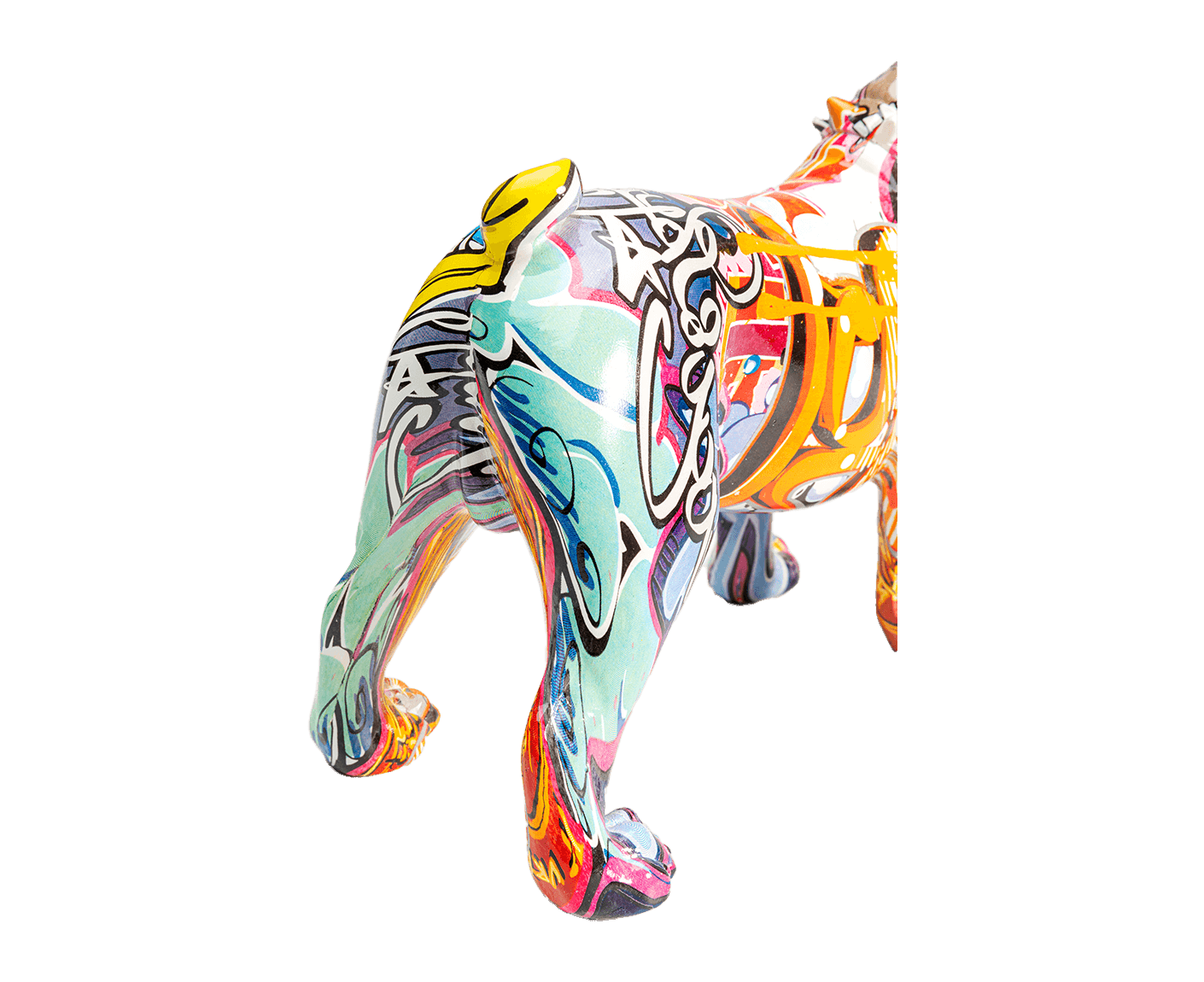 Deko Figur Grafitti Dog 24 cm
