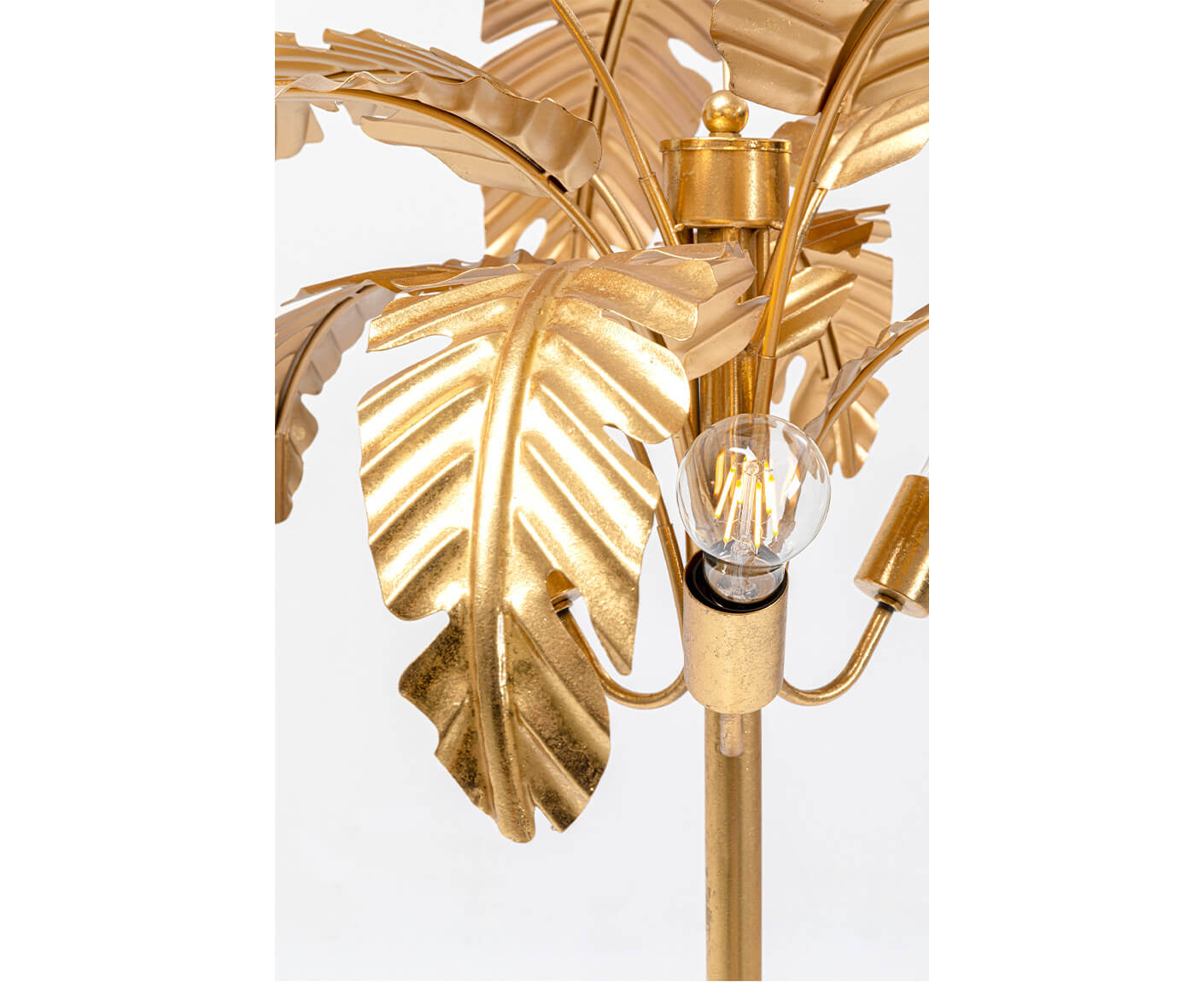 Stehlampe Leselampe Stehleuchte Palmera 170 cm Gold