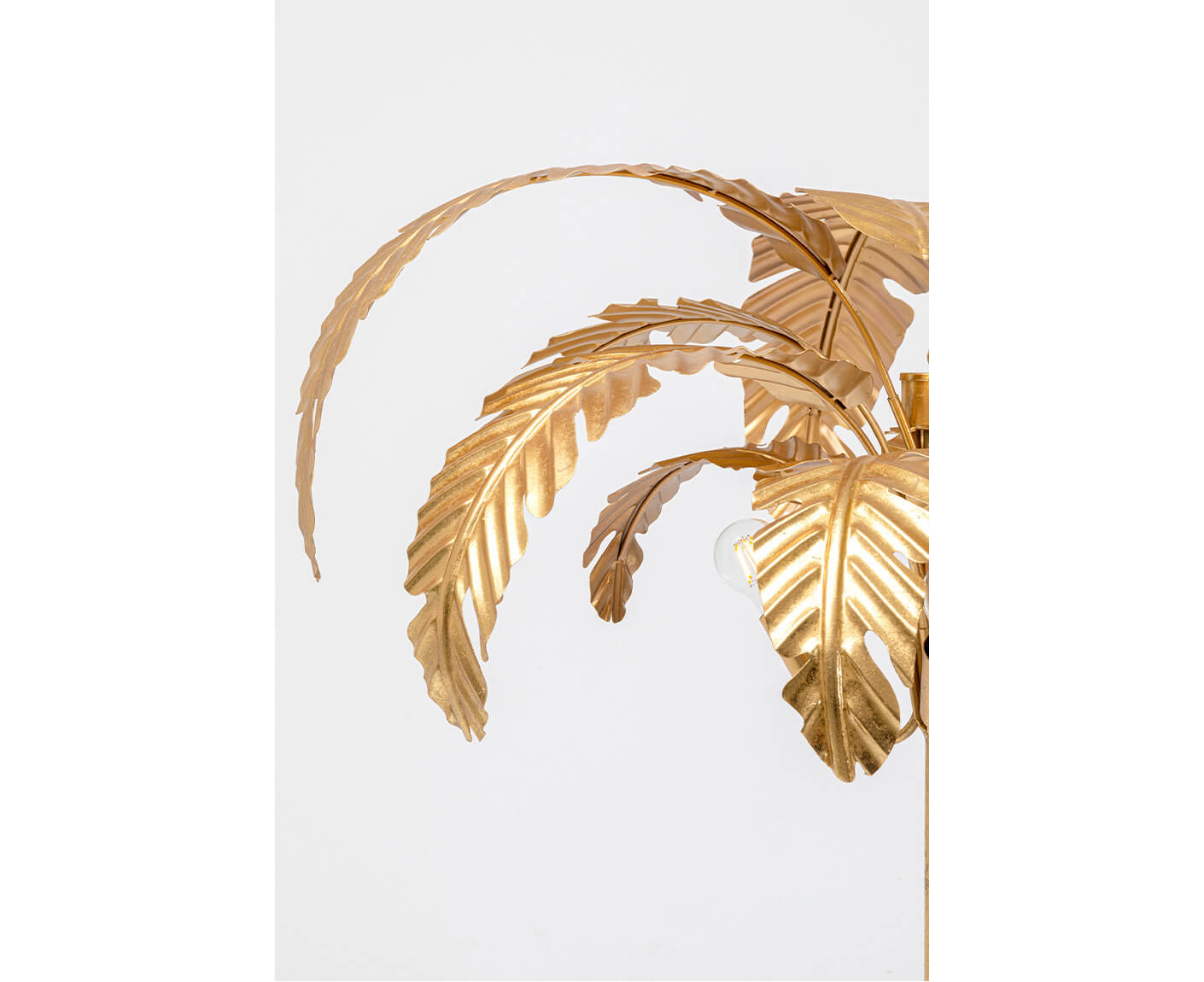 Stehlampe Leselampe Stehleuchte Palmera 170 cm Gold