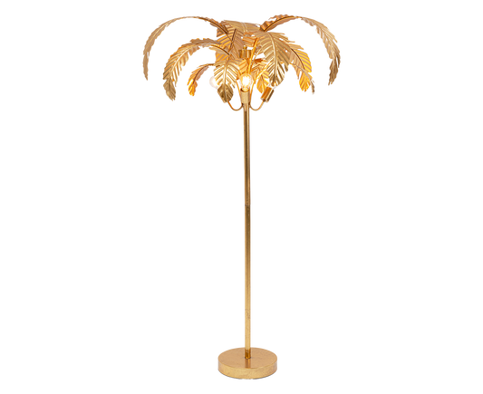 Stehlampe Leselampe Stehleuchte Palmera 170 cm Gold