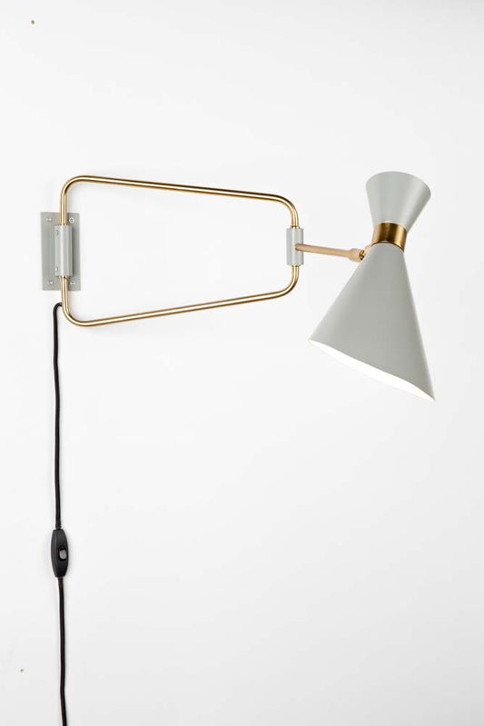 Shady Wandlampe Grau - Voelpe