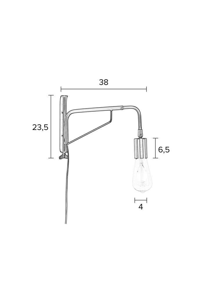 Lasse Wandlampe Gold - Voelpe