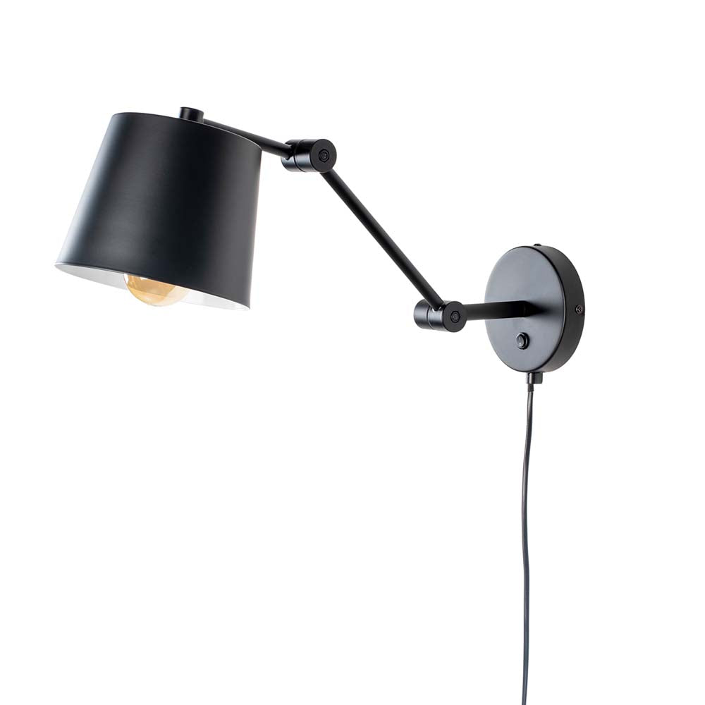 Hajo Wandlampe E27 Schwarz - Voelpe