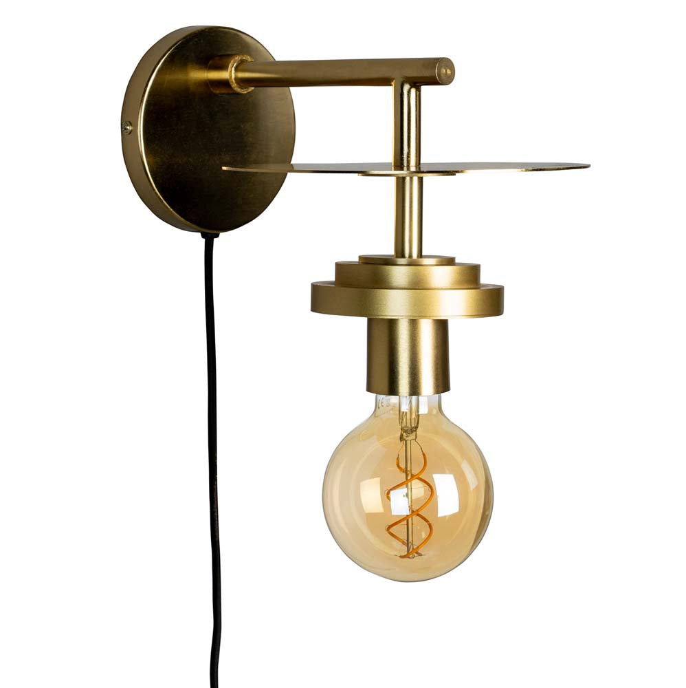 Aden Wandlampe E27 Messing - Voelpe