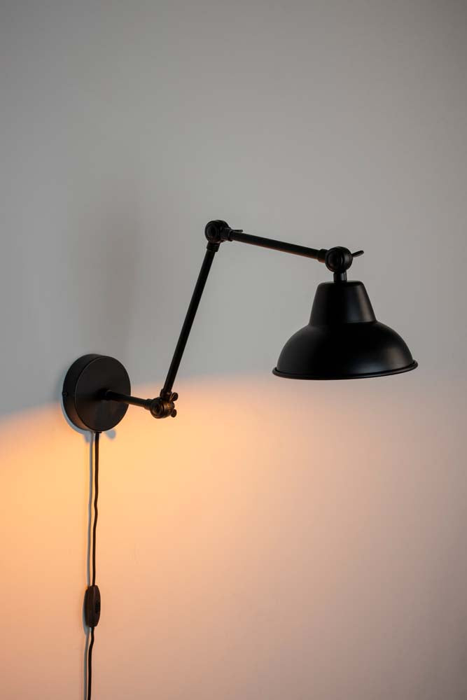 Xavi Wandlampe E27 Schwarz - Voelpe