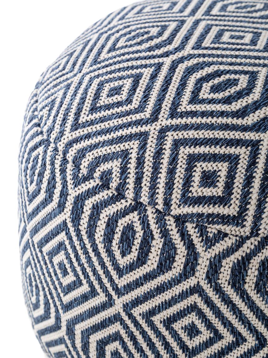 Pouf Laos 55x55x35 cm Blau