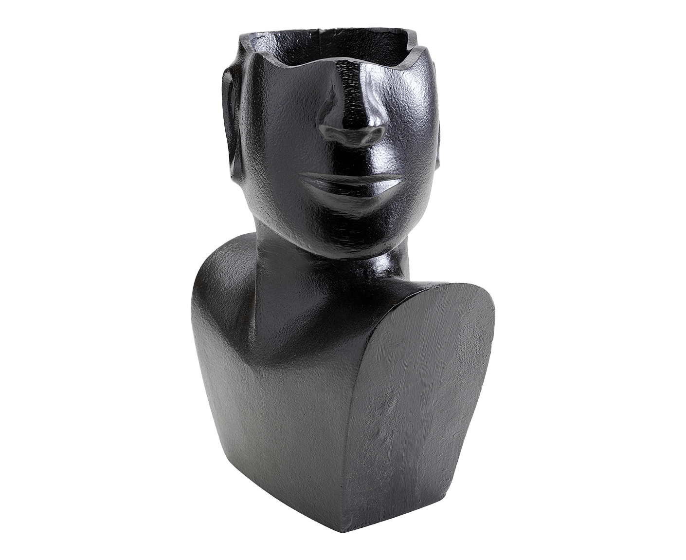 Vase Blumenvase Dekoschale Dekovase Rostro Side Schwarz 27cm