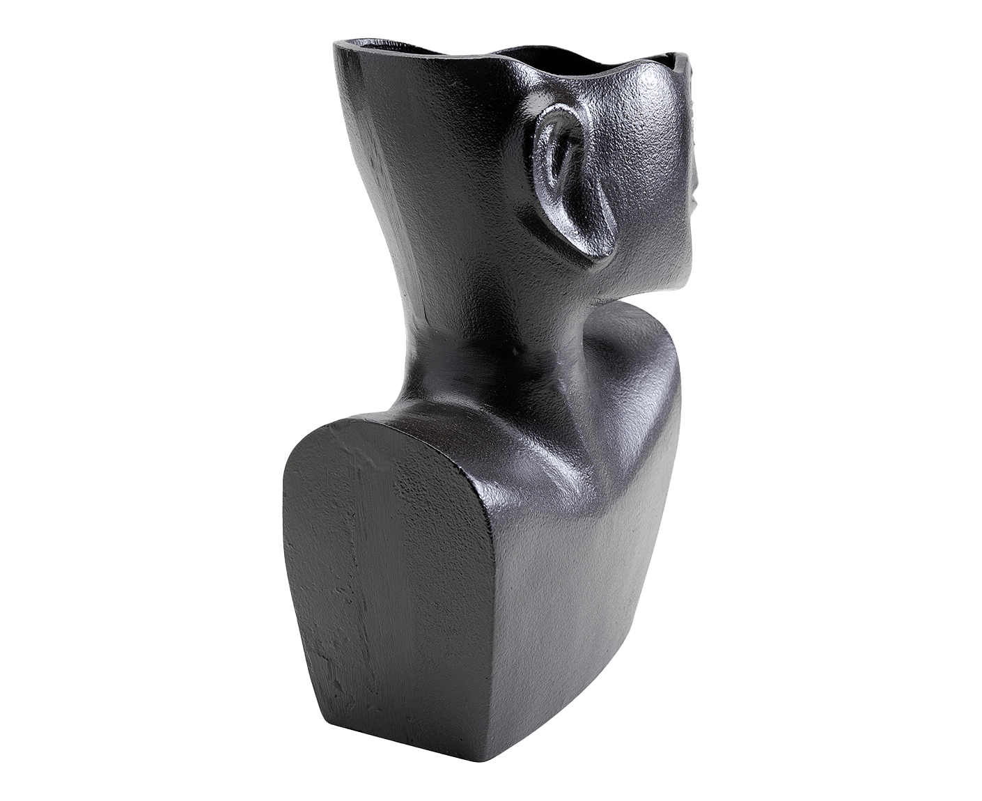 Vase Blumenvase Dekoschale Dekovase Rostro Side Schwarz 27cm