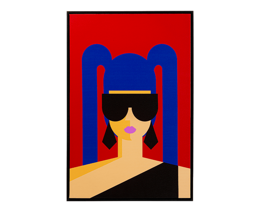 Gerahmtes Bild Party Girl 60x90 cm