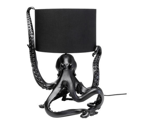 Tischlampe Designerlampe Tischleuchte Octopus 47 cm Schwarz