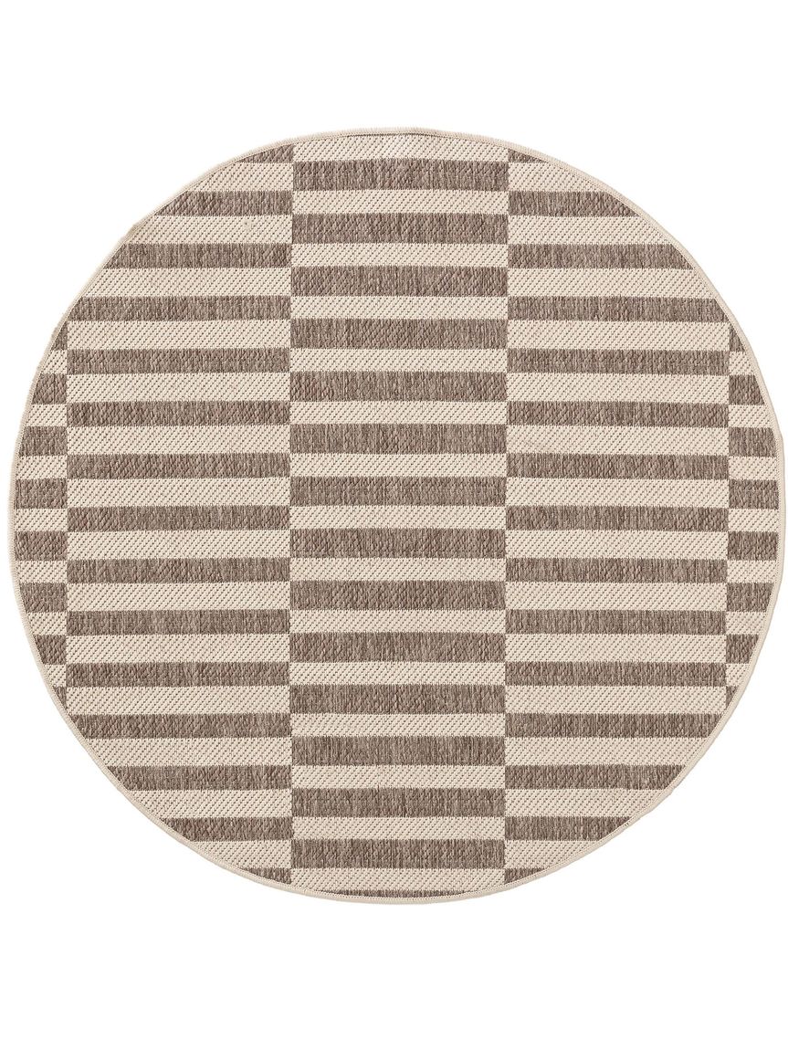 Wendeteppich Terrazzo Ø 120 cm rund Beige / Rot