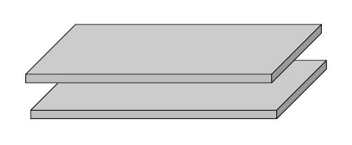 Solid  2 Einlegeböden groß FÜR STS 270 Artisan Eiche - Voelpe