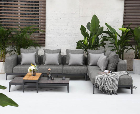 Athene Gartenlounge-Set 322x230 cm Anthrazit