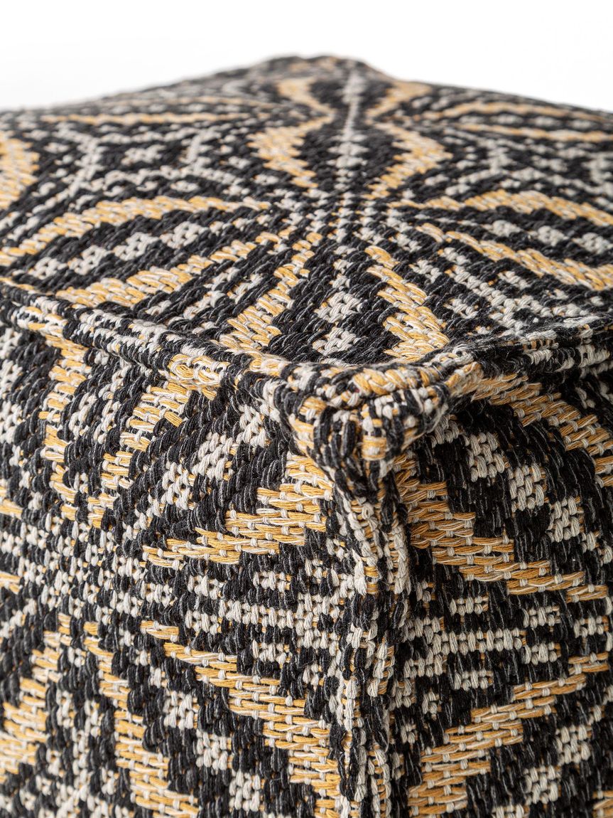 Pouf Nizza 50x50x50 cm Schwarz