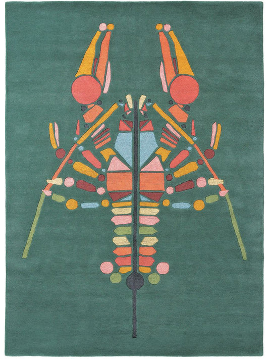 Wollteppich Emerging Lobster Grün