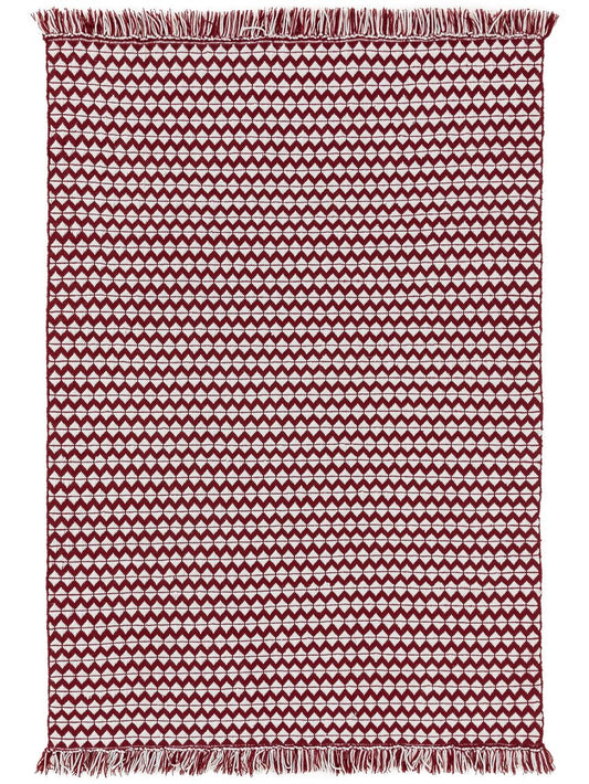 Teppich aus recyceltem Material Morty Rot