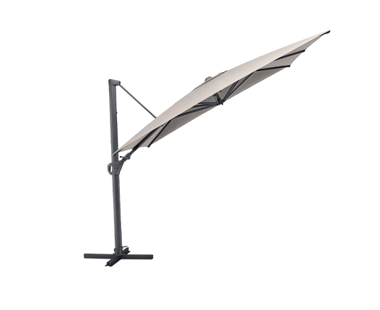 Kettler Easy Swing Ampelschirm Ø350 cm Anthrazit / Hellgrau meliert