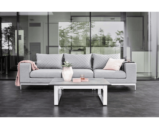 Kettler Ego Modular Gartenlounge3-Sitzer inkl. Tisch Silber / Sunbrella